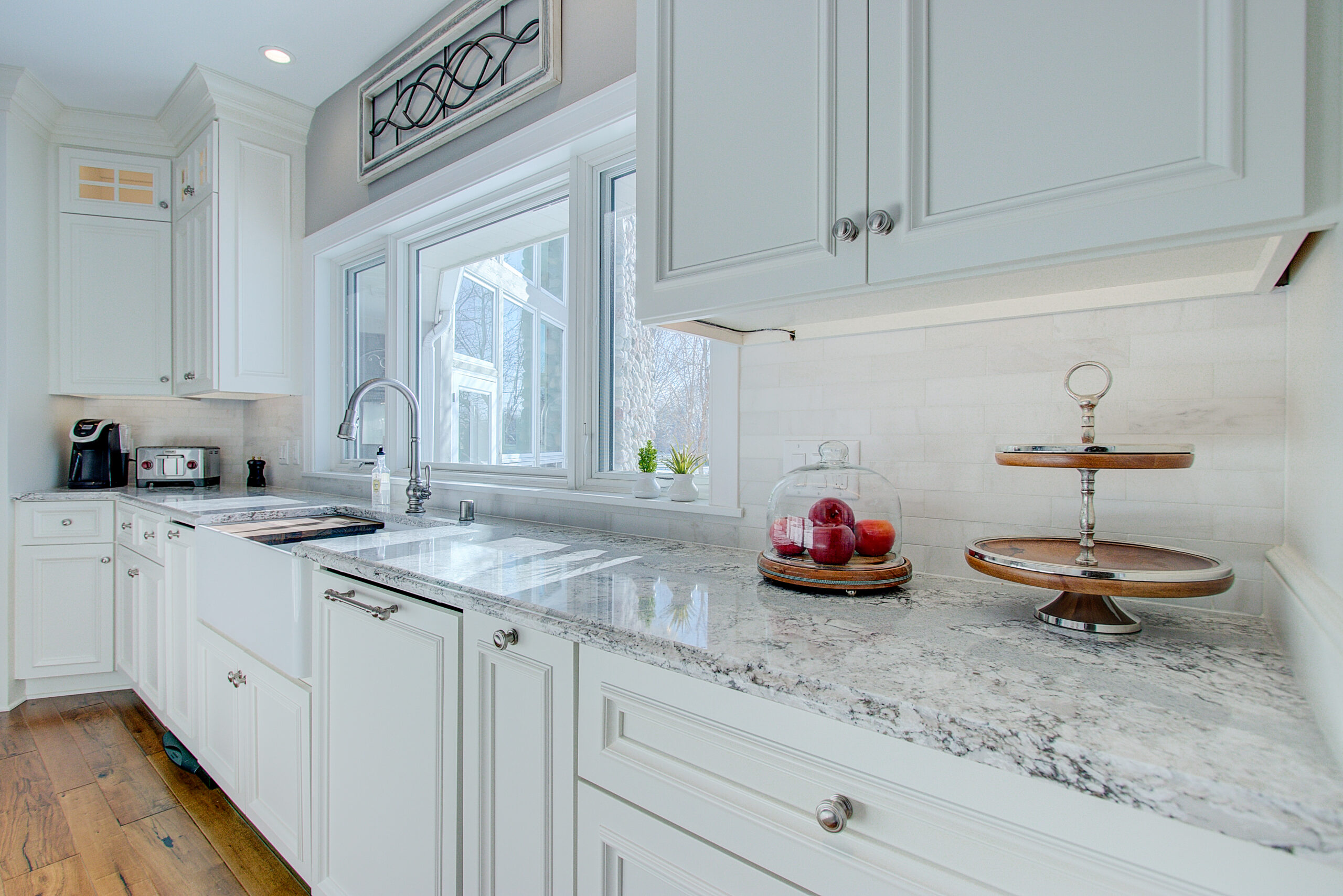 Custom kitchen cabinetry and countertops in WI home